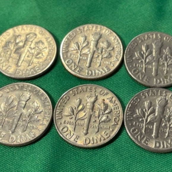 6 Rare Sue Roosevelt Dimes-1973/74/75/76/77/78 ##205914811191 - Picture 4 of 5